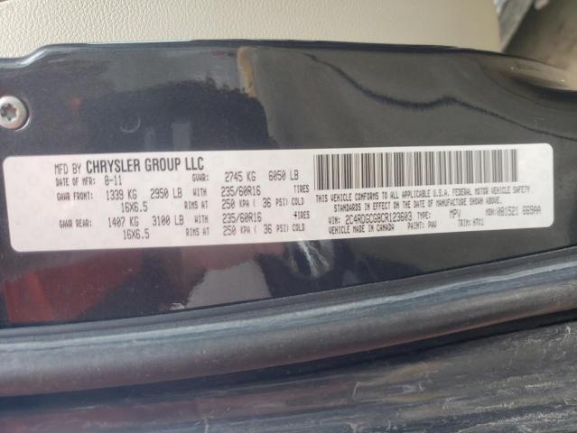 Photo 10 from auction – 2012 DODGE GRAND CARA with VIN 2C4RDGCG8CR123603