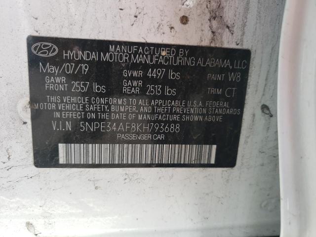 Photo 10 from auction – 2019 HYUNDAI SONATA LIM with VIN 5NPE34AF8KH793688