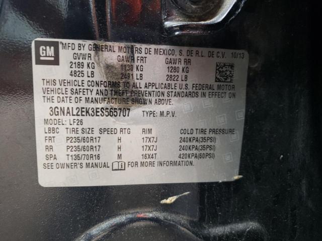 Photo 10 from auction – 2014 CHEVROLET CAPTIVA LS with VIN 3GNAL2EK3ES565707