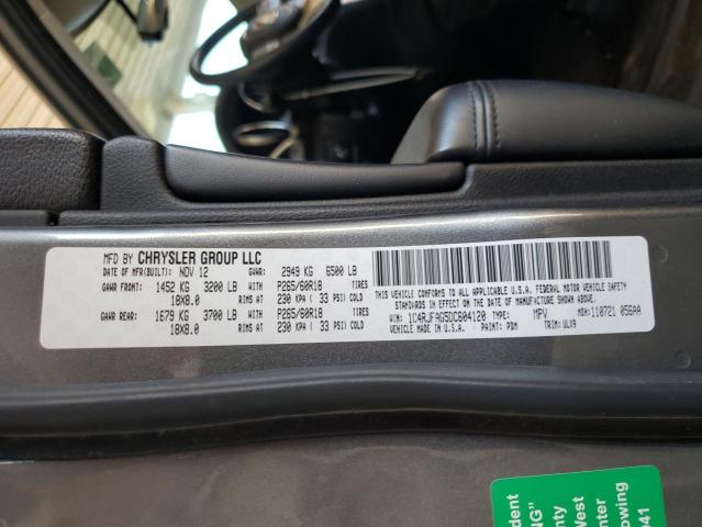 Photo 10 from auction – 2013 JEEP GRAND CHER with VIN 1C4RJFAG5DC604120