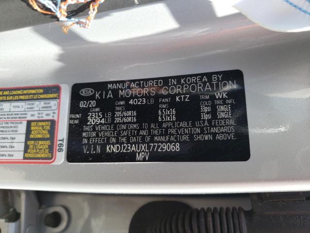 Photo 10 from auction – 2020 KIA SOUL LX with VIN KNDJ23AUXL7729068