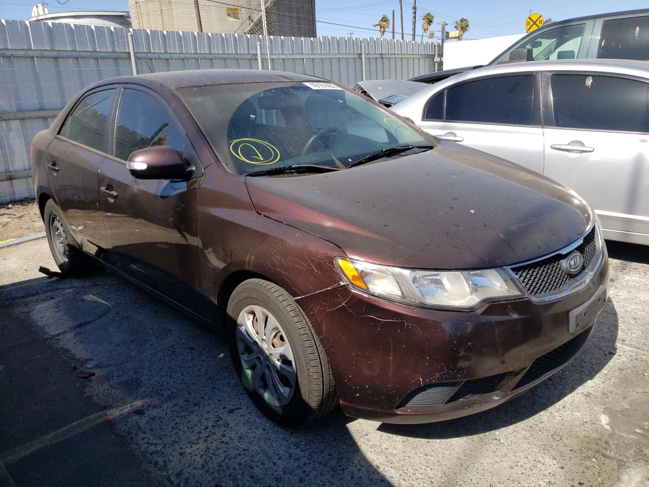 KIA FORTE EX 2010 with VIN KNAFU4A2XA5191871 - Photo from auction