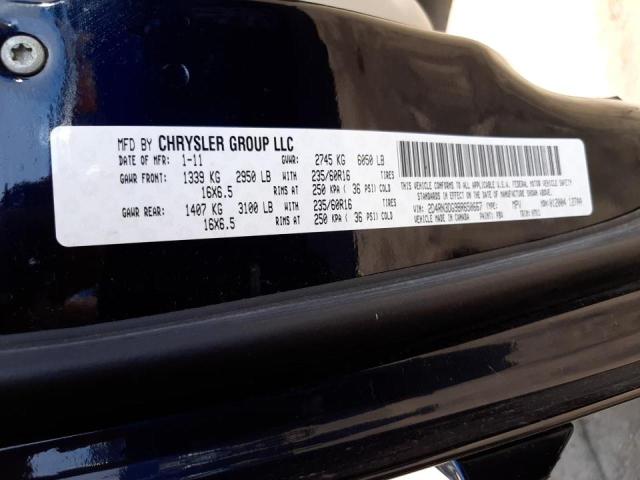 Photo 10 from auction – 2011 DODGE GRAND CARA with VIN 2D4RN3DG9BR650667