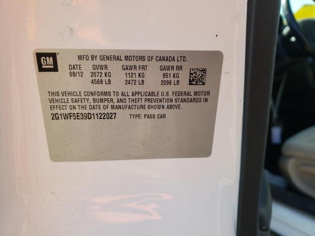 Photo 10 from auction – 2013 CHEVROLET IMPALA LS with VIN 2G1WF5E39D1122027