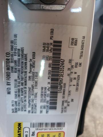 Photo 10 from auction – 2014 FORD FUSION SE with VIN 1FA6P0H73E5352447