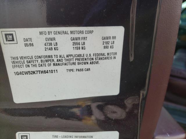 Photo 10 from auction – 1996 BUICK PARK AVENU with VIN 1G4CW52K7TH641011