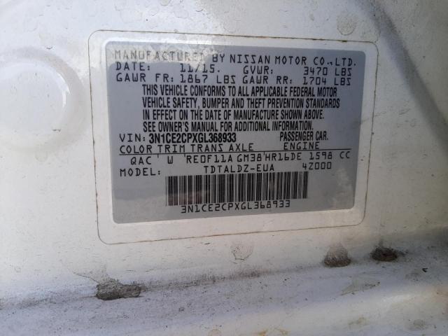 Photo 10 from auction – 2016 NISSAN VERSA NOTE with VIN 3N1CE2CPXGL368933