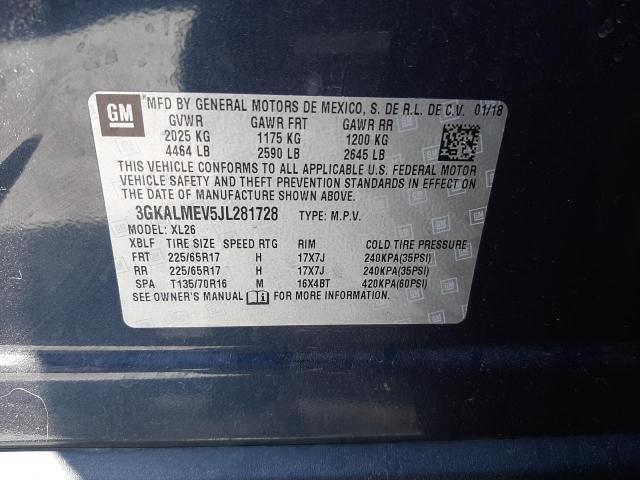 Photo 10 from auction – 2018 GMC TERRAIN SL with VIN 3GKALMEV5JL281728