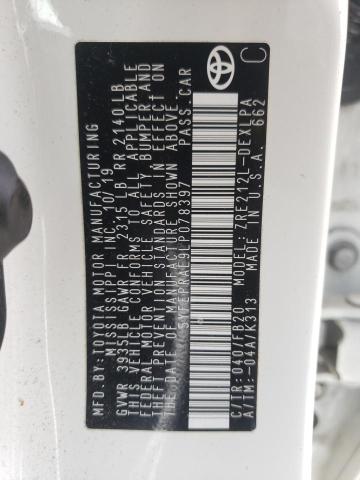 Photo 10 from auction – 2020 TOYOTA COROLLA LE with VIN 5YFEPRAE9LP078397