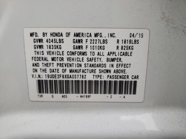 Photo 10 from auction – 2016 ACURA ILX PREMIU with VIN 19UDE2F8XGA007782