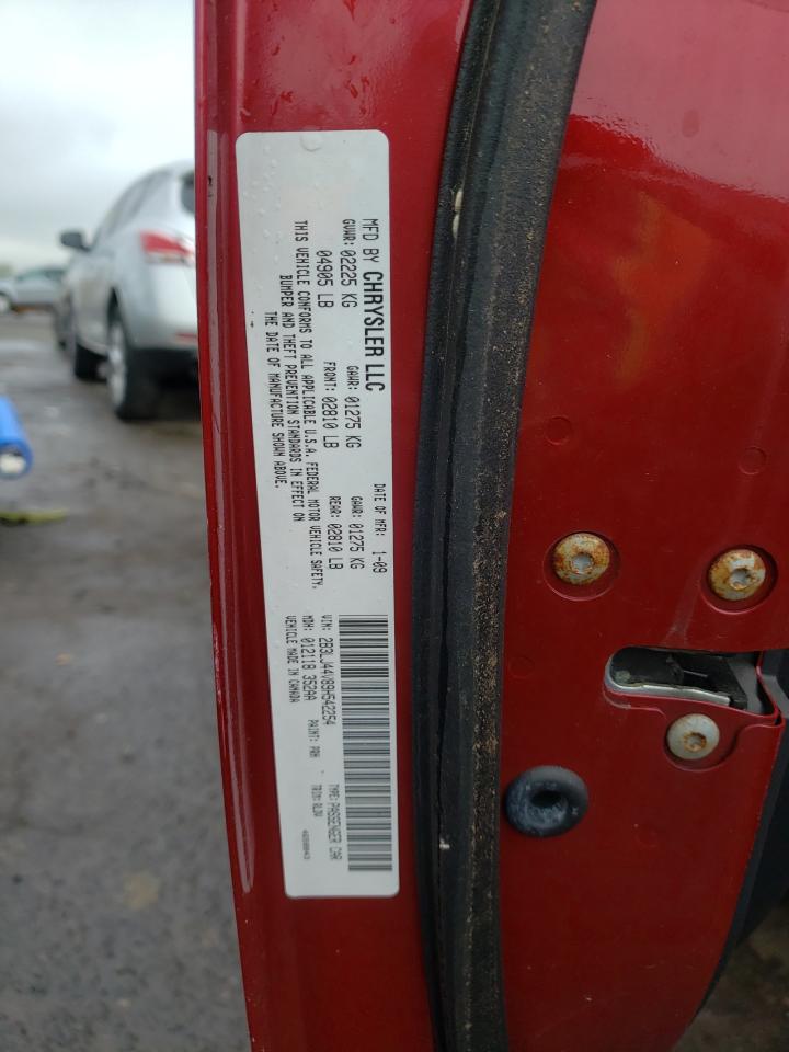 Photo 10 from auction – 2009 DODGE CHALLENGER with VIN 2B3LJ44V89H542254