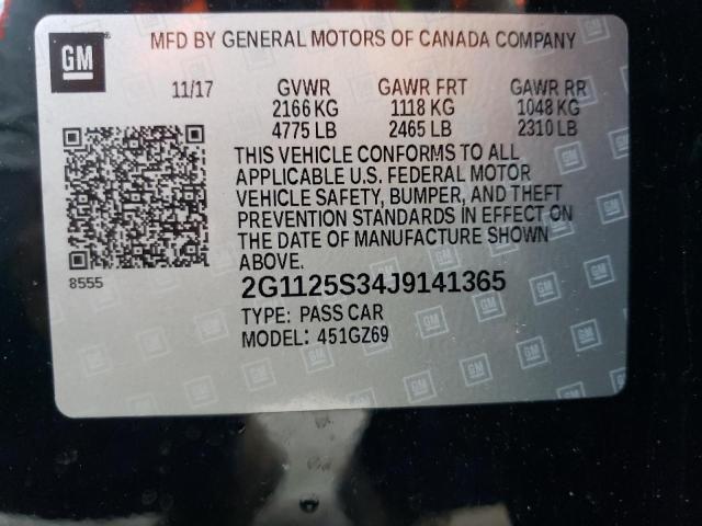 Photo 10 from auction – 2018 CHEVROLET IMPALA PRE with VIN 2G1125S34J9141365