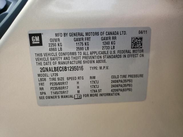 Photo 10 from auction – 2011 CHEVROLET EQUINOX LS with VIN 2GNALBEC6B1295016