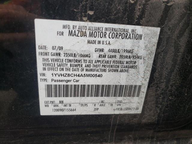 MAZDA 6 I 2010 with VIN 1YVHZ8CH4A5M00540 - Photo from auction