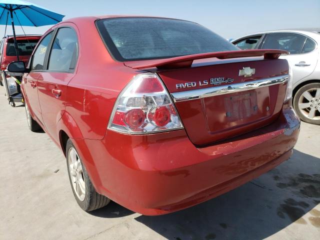 Photo 3 from auction – 2008 CHEVROLET AVEO BASE with VIN KL1TD56618B199996