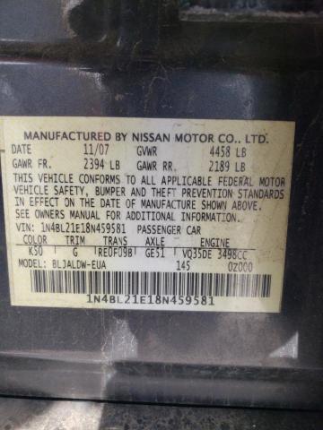 Photo 10 from auction – 2008 NISSAN ALTIMA 3.5 with VIN 1N4BL21E18N459581