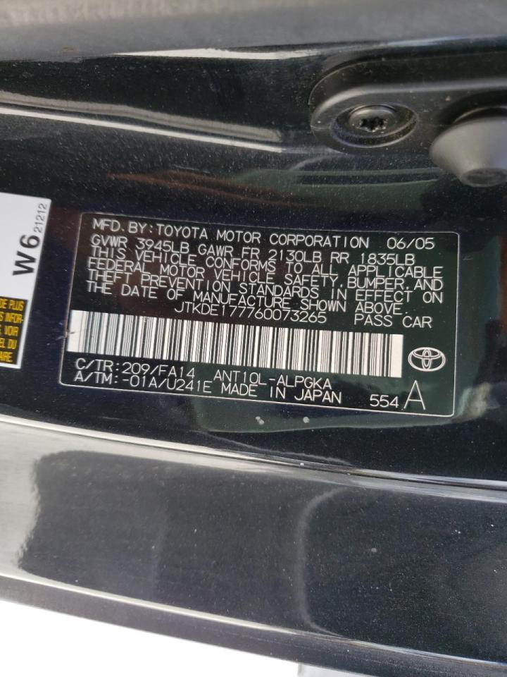 Photo 10 from auction – 2006 TOYOTA SCION TC with VIN JTKDE177760073265