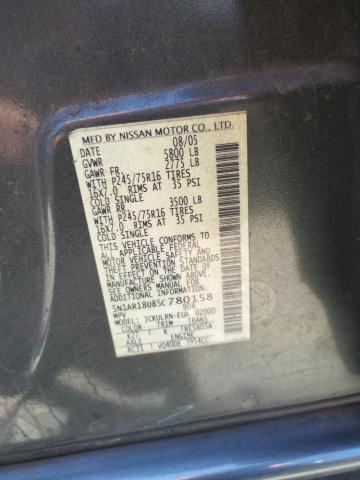 Photo 10 from auction – 2005 NISSAN PATHFINDER with VIN 5N1AR18U85C780158