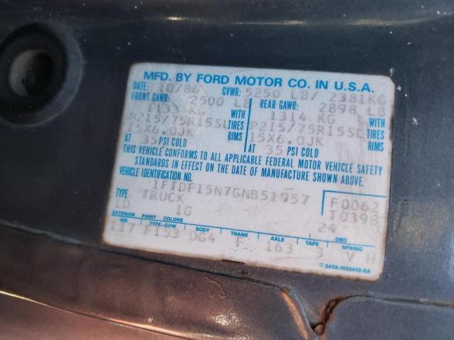 Photo 10 from auction – 1986 FORD F150 with VIN 1FTDF15N7GNB51957
