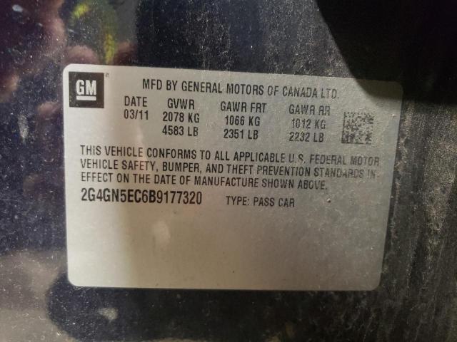 Photo 10 from auction – 2011 BUICK REGAL CXL with VIN 2G4GN5EC6B9177320