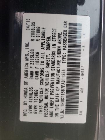 Photo 10 from auction – 2015 HONDA ACCORD EXL with VIN 1HGCT1B87FA011255