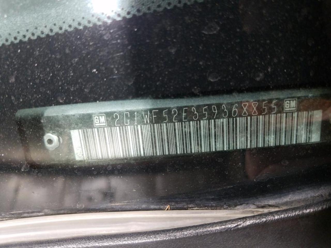 Photo 10 from auction – 2005 CHEVROLET IMPALA with VIN 2G1WF52E359368855