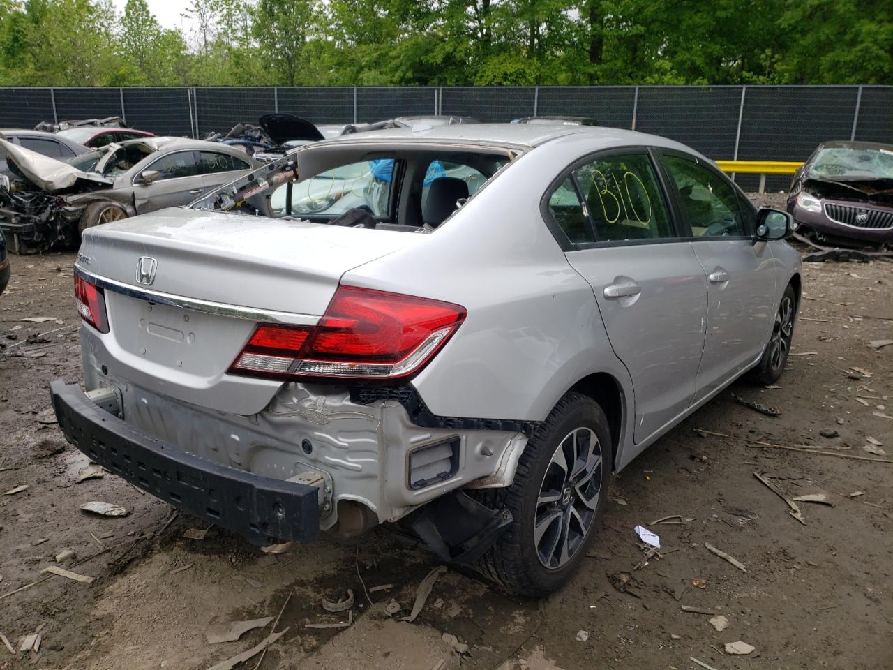 Photo 4 from auction – 2013 HONDA CIVIC EXL with VIN 19XFB2F99DE052603