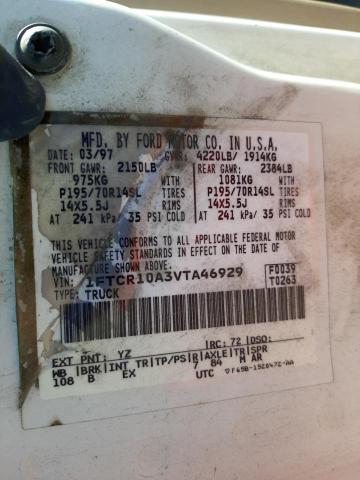Photo 10 from auction – 1997 FORD RANGER with VIN 1FTCR10A3VTA46929