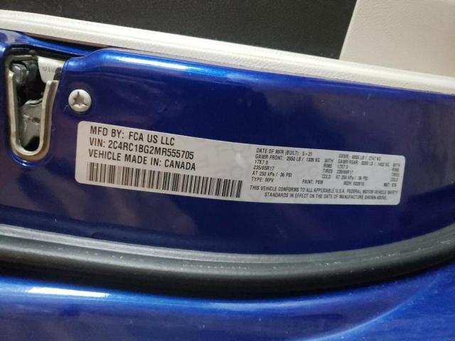 Photo 10 from auction – 2021 CHRYSLER PACIFICA T with VIN 2C4RC1BG2MR555705