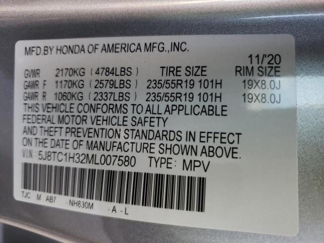 Photo 10 from auction – 2021 ACURA RDX with VIN 5J8TC1H32ML007580