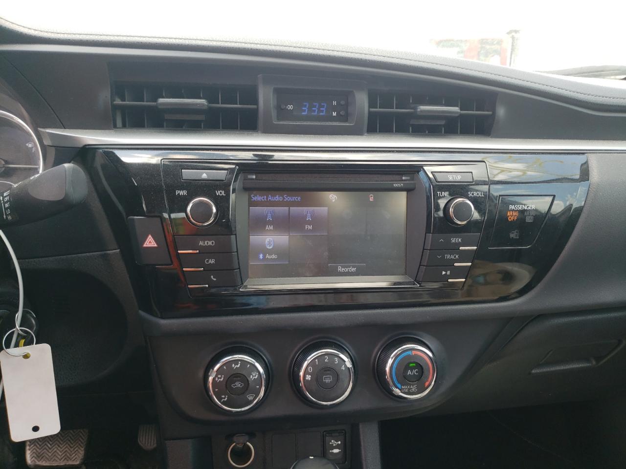 Photo 9 from auction – 2016 TOYOTA COROLLA L with VIN 2T1BURHE2GC687774