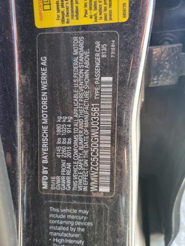 Photo 10 from auction – 2016 MINI COOPER S C with VIN WMWZC5C50GWU03581
