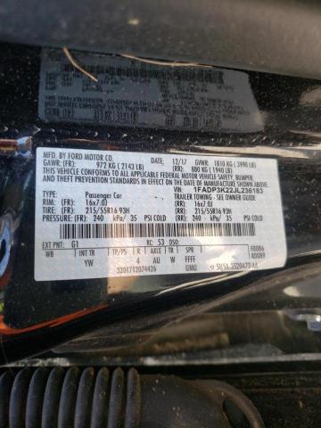 Photo 10 from auction – 2018 FORD FOCUS SE with VIN 1FADP3K22JL236183