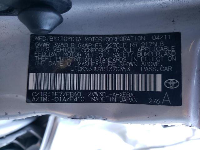 Zdjęcie 10 z aukcji – 2011 TOYOTA PRIUS z VIN JTDKN3DU9B1370353