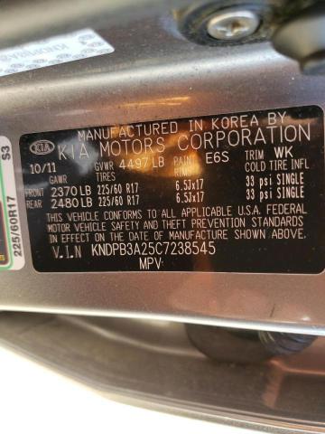 Photo 10 from auction – 2012 KIA SPORTAGE B with VIN KNDPB3A25C7238545