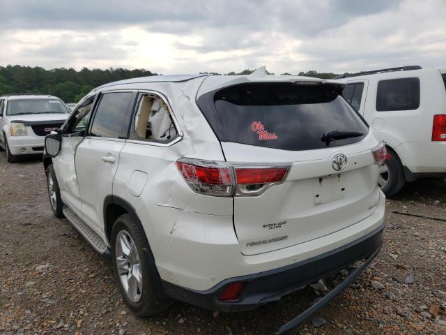 Photo 3 from auction – 2016 TOYOTA HIGHLANDER with VIN 5TDYKRFH5GS133648