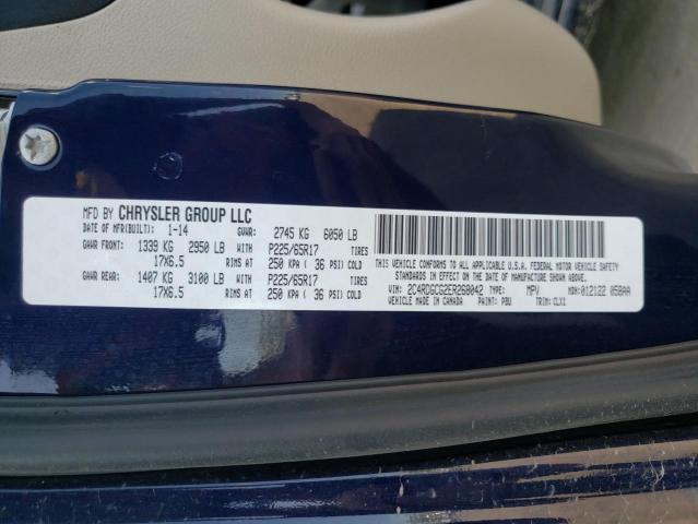 Фото 10 с аукциона – 2014 DODGE GRAND CARA с VIN 2C4RDGCG2ER268042