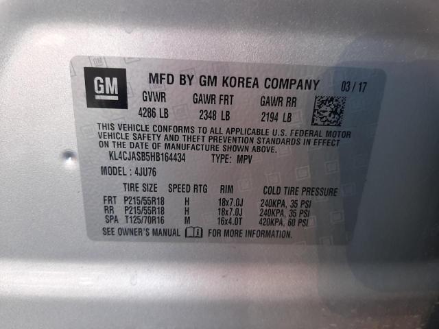 Photo 10 from auction – 2017 BUICK ENCORE PRE with VIN KL4CJASB5HB164434