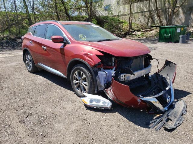 NISSAN MURANO S 2016 with VIN 5N1AZ2MH0GN100128 - Photo from auction