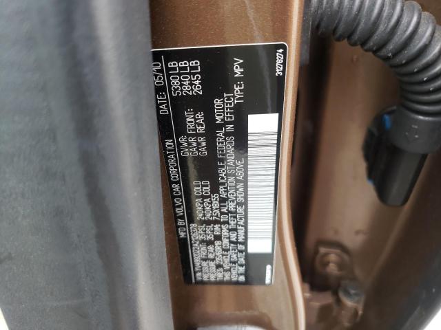 Photo 10 from auction – 2010 VOLVO XC60 T6 with VIN YV4992DZ2A2126378