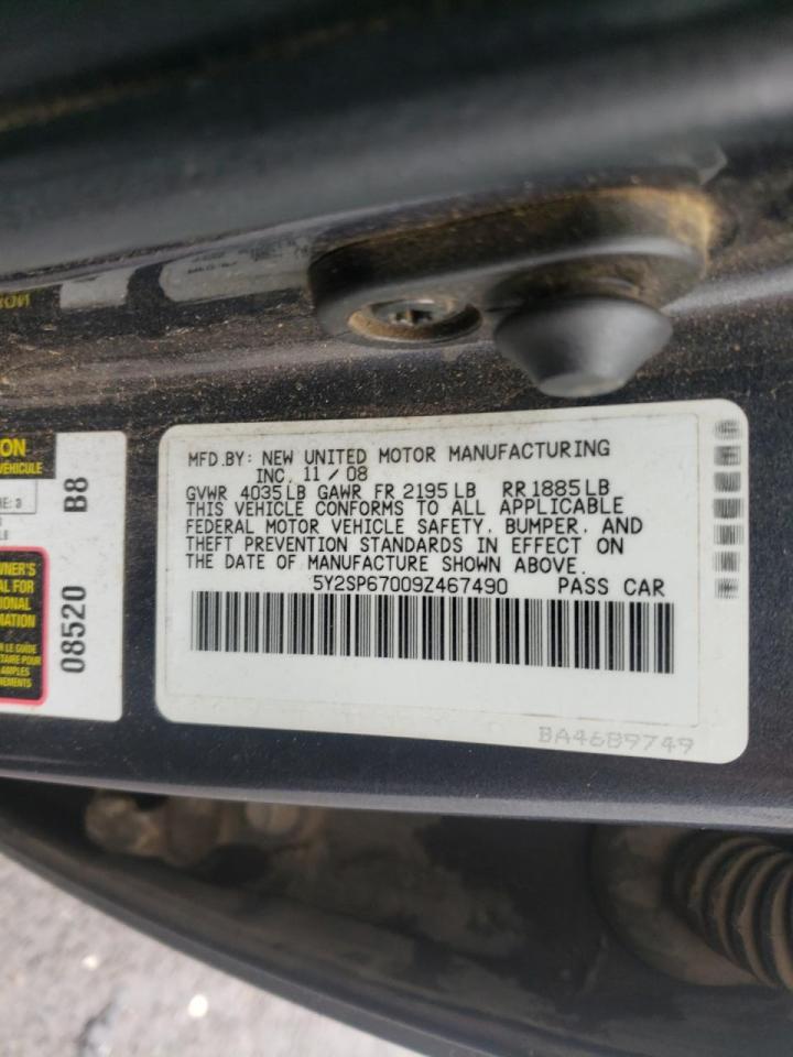 Photo 10 from auction – 2009 PONTIAC VIBE with VIN 5Y2SP67009Z467490