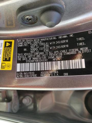 Photo 10 from auction – 2019 TOYOTA HIGHLANDER with VIN 5TDZARFH0KS049382