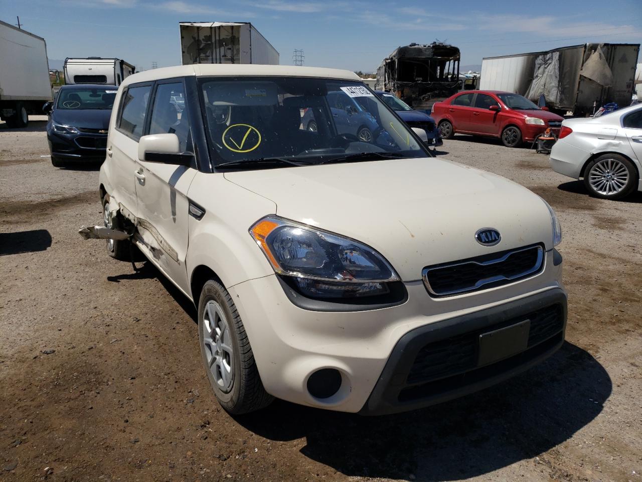 KIA SOUL 2012 with VIN KNDJT2A5XC7399741 - Photo from auction