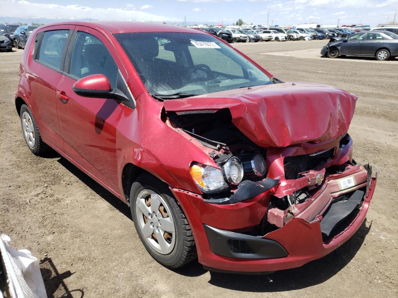CHEVROLET SONIC LS 2013 with VIN 1G1JB6SH6D4203390 - Photo from auction