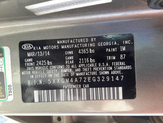 Photo 10 from auction – 2014 KIA OPTIMA LX with VIN 5XXGM4A72EG329147