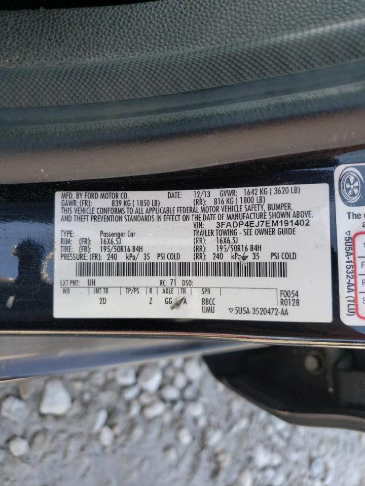 Photo 10 from auction – 2014 FORD FIESTA SE with VIN 3FADP4EJ7EM191402