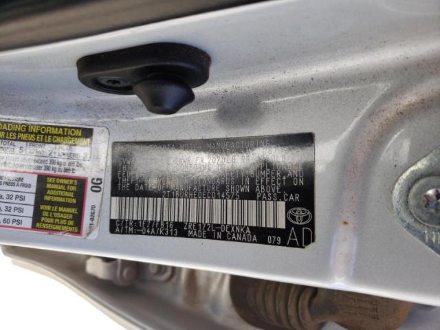 Photo 10 from auction – 2014 TOYOTA COROLLA L with VIN 2T1BURHE0EC014575
