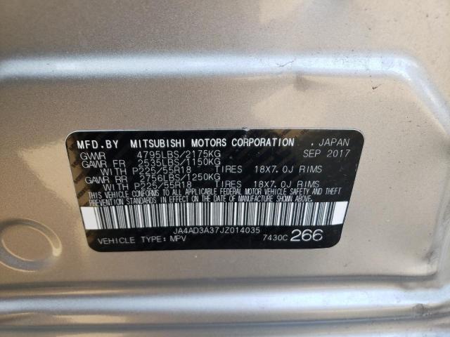 Photo 10 from auction – 2018 MITSUBISHI OUTLANDER with VIN JA4AD3A37JZ014035
