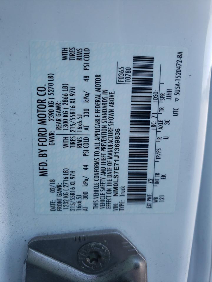 Photo 10 from auction – 2018 FORD TRANSIT CO with VIN NM0LS7E71J1369836