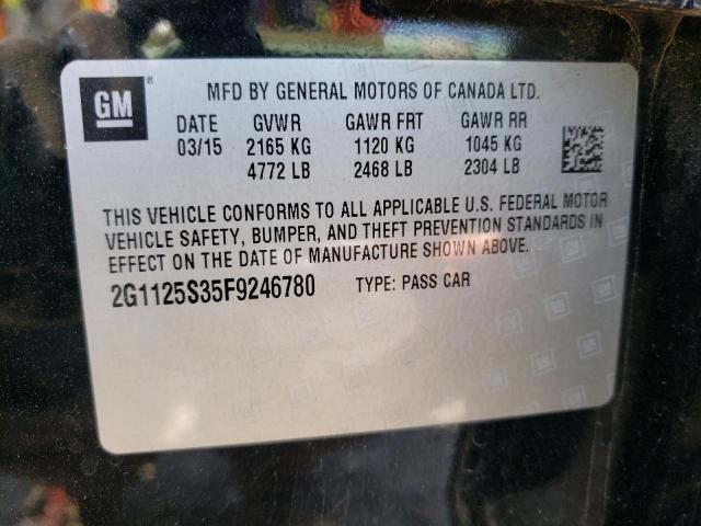 Photo 10 from auction – 2015 CHEVROLET IMPALA LT with VIN 2G1125S35F9246780